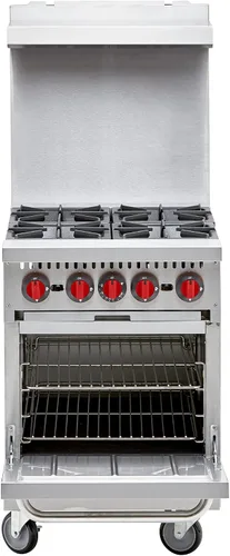 Vista 3 de Iron Range Rango IR-4B, 24" 150,000 BTU, Acero Inoxidable