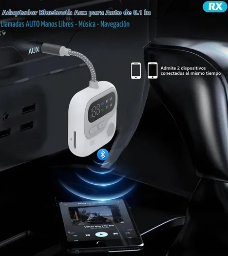 Vista 4 de KAIY Transmisor Bluetooth de avión para auriculares de TV Reproductor