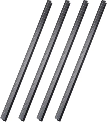 Vista 8 de Tenare 4 rieles colgantes de PVC negro, sistema de colgar para archivar que mantiene tus carpetas ordenadas y organizadas