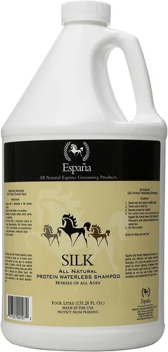 Vista 5 de Espana Silk ESP0220E Champú sin agua de proteína de seda especialmente formulado para caballos, 33.82 onzas