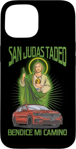 Vista 6 de Funda para iPhone 16 San Judas Tadeo Bendice Mi Camino