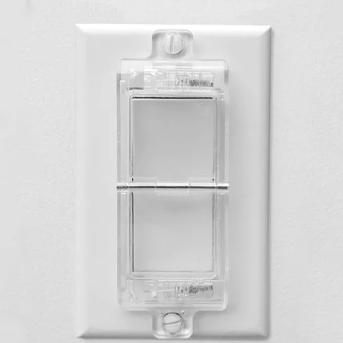 Vista 2 de ILIVABLE - Protector de interruptor de luz basculante, cubierta de placa de interruptor a prueba de niños protege tus luces de ser encendidas