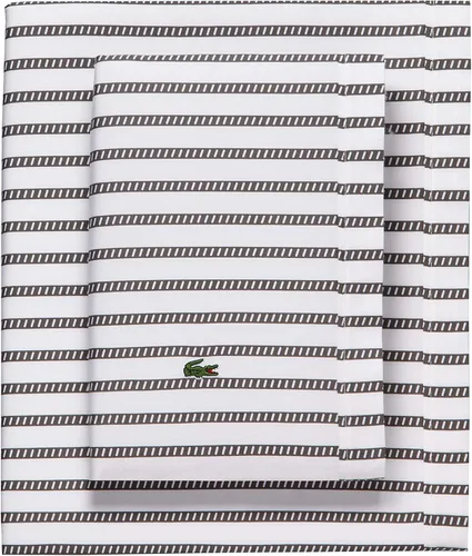 Vista 31 de Lacoste Juego de sábanas de algodón de 4 piezas, archivo, rosa barroco, Queen