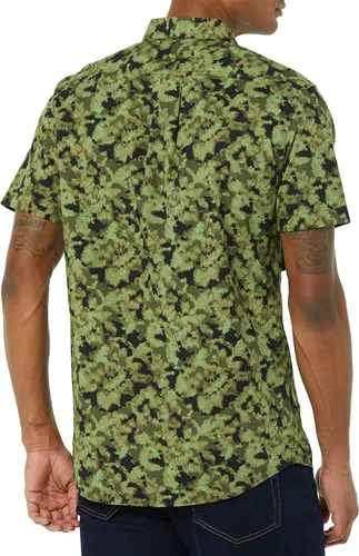 Vista 2 de Tienda Essentials Camisa de utilidad de dos bolsillos de manga corta ajustada para hombre (anteriormente Goodthreads)