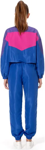 Vista 2 de 80s 90s Track Suit for Women 2 Piece Long Sleeve Retro Outfit Set Azul
