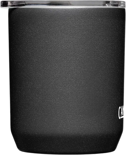 Vista 2 de CamelBak Horizon - Taza de campamento de 12 onzas, acero inoxidable aislado, tapa de tres modos, color negro
