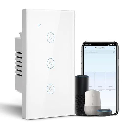 Vista 11 de BSEED Interruptor de luz inteligente, interruptor de luz WiFi Alexa de 1 banda con control remoto de aplicación y función de temporizador
