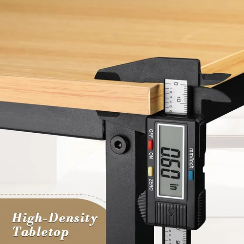 Vista 9 de Athena Collection Escritorio para computadora de juegos de 55 pulgadas, moderno escritorio de madera simple con bolsa de almacenamiento