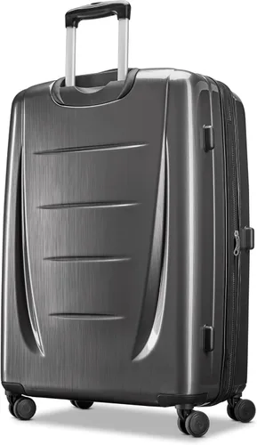 Vista 8 de Samsonite Winfield 2 Equipaje rígido con ruedas giratorias, Carbón vegetal, Grande de 28 pulgadas, a cuadros