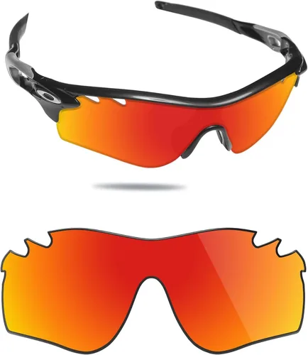 Vista 10 de Fiskr Lentes polarizadas de repuesto compatibles con gafas de sol Oakley RadarLock Path Vented OO9181 Azul