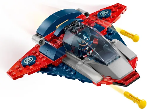 Vista 6 de LEGO Marvel Capitán América vs. Thanos Juguetes de Construcción - Juego de Simulación para Niños y Niñas, Edades 4+ - Bloques de Construcción