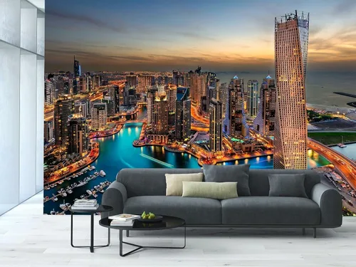 Vista 8 de FLFK Murales de pared 3D, autoadhesivos, autoadhesivos, removibles, para decoración moderna del hogar, 78.7 x 59 pulgadas B1231