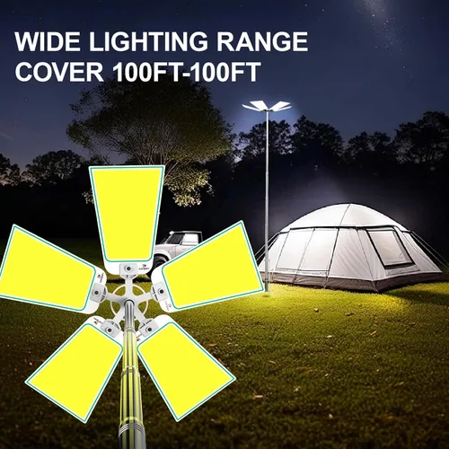 Vista 4 de CONPEX Altra luces LED telescópicas de camping, iluminación LED portátil para acampar al aire libre con control remoto y manual, soporte de 12V CC