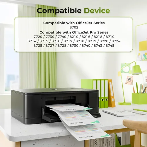 Vista 4 de Valuetoner Paquete combinado de cartuchos de tinta 952XL de repuesto para cartuchos de tinta HP 952XL, paquete combinado 952 XL 952 para Officejet