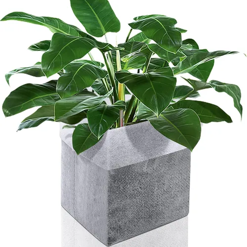 Vista 8 de Augshy Bolsas de cultivo de vivero, 400 bolsas de tela para plantas, bolsas de cultivo de plantas no tejidas, bolsa de inicio de siembra, plantas