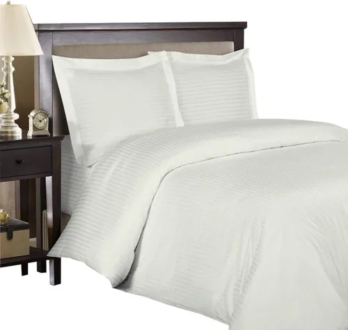 Vista 5 de Royal del Hotel 600-thread-count 3pc duvet-cover-sets de rayas y 1pc Siberiano Ganso alternativa Comforter 100% algodón
