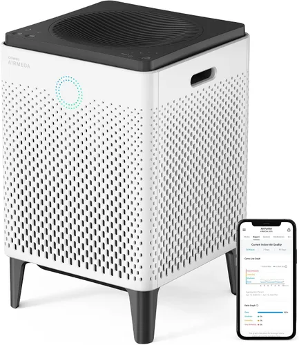 Vista 12 de Coway Purificador de aire inteligente Airmega 300 con cobertura de 1,256 pies cuadrados, color blanco, modelo: AP-1515H