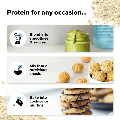 Vista 6 de Complement Proteína vegana sin sabor – Proteína orgánica baja en carbohidratos, baja en calorías, sin azúcar, sin soja, sin OMG, sin gluten, 0.55 oz