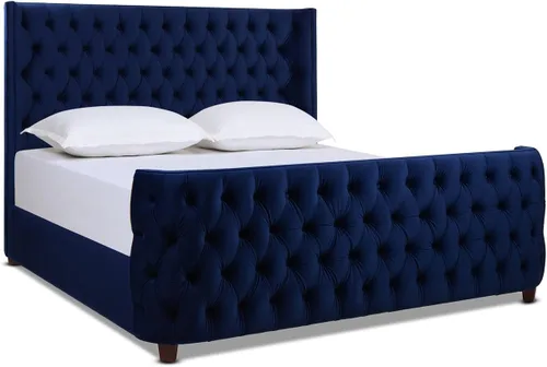 Vista 11 de Jennifer Taylor Home Brooklyn - Juego de cabecero y estribo de cama con panel capitoné, tamaño Queen, poliéster blanco antiguo