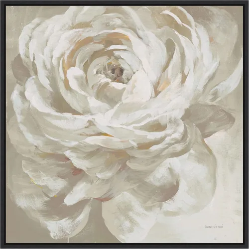 Vista 10 de Amanti Art Lienzo enmarcado para pared, 16 x 16 pulgadas, rosa neutra de Danhui Nai, lienzo enmarcado para pared, obras de arte de flores