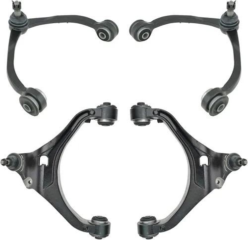 Vista 21 de TRQ Brazo de control superior e inferior del lado del conductor y del pasajero con juego de rótulas compatible con Chevrolet GMC 89-02