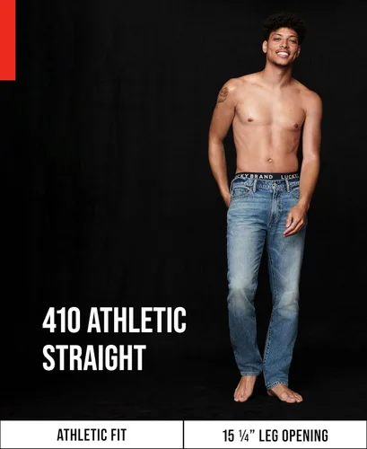 Vista 4 de Lucky Brand Jeans de ajuste atlético 410 para hombre