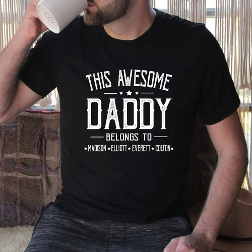 Vista 5 de IZI POD - Camisa personalizada para abuelo, nietos, para cumpleaños, Navidad, Día del Padre, papá, abuelo