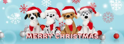 Vista 2 de Plushland Adorable oso de peluche de Papá Noel suave y peludo, juguetes de peluche para vacaciones, accesorios de Navidad, un regalo perfecto