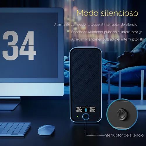 Vista 6 de GOLDENMATE Batería de reserva y protector de sobretensiones de batería de Gris