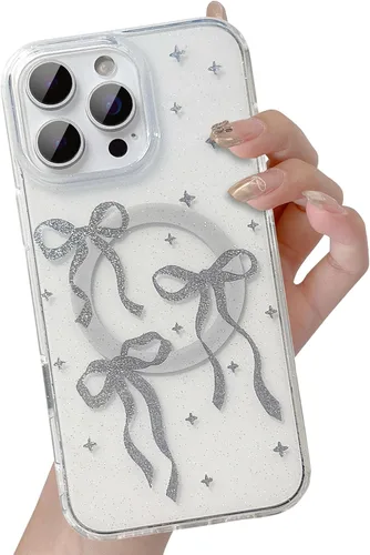 Vista 83 de UEEBAI - Funda magnética para iPhone 11, diseño de lazo, compatible con MagSafe, funda transparente delgada inalámbrica, antiamarilleo, a prueba