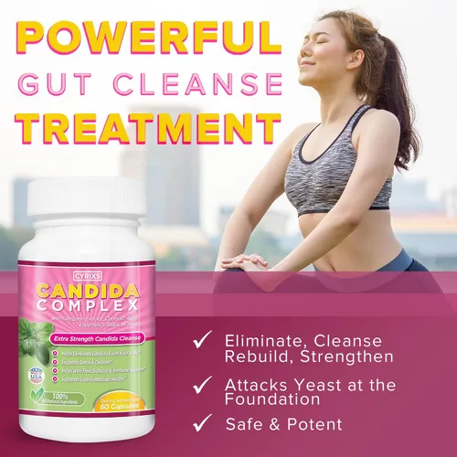 Vista 3 de Candida Complex Fortalece tu sistema inmunológico Limpieza intestinal completamente natural con hierbas, antifúngicos, enzimas y probióticos