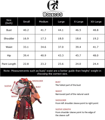 Vista 5 de CR ROLECOS Genshin Impact Cosplay Costume Outfit Halloween Party Suit
