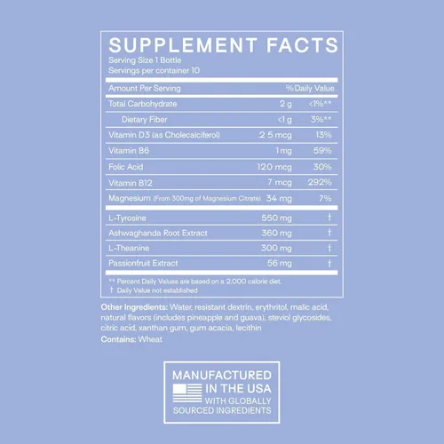 Vista 2 de Happy Aging Soporte de cortisol para mujeres, alivio del estrés y claridad mental con Ashwagandha, L-teanina, L-tirosina, sulfato de magnesio