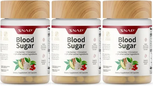 Vista 11 de Snap Supplements Mezcla de azúcar en sangre con berberina, CoQ10, canela, ácido alfa lipoico y Gymnema para apoyar el azúcar en sangre ya saludable