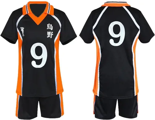 Vista 2 de XIAMUSZ Karasuno - Disfraz de camiseta para Halloween, uniforme corto