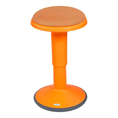 Vista 15 de ECR4Kids Taburete oscilante Sitwell con cojín, altura ajustable, asiento activo, negro