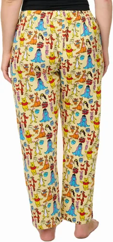 Vista 6 de Disney Pantalones de descanso para mujer, pantalones de pijama de algodón con estampado completo