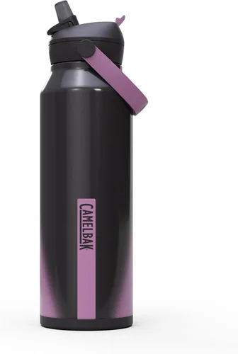Vista 31 de CamelBak - Thrive - Botella de agua con tapa y pajilla, 20 onzas - Aislante de acero inoxidable, color negro