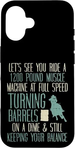 Vista 32 de 1200 Pound Muscle Turning Barrels Racing Rodeo Horse Gift Case for iPhone 17