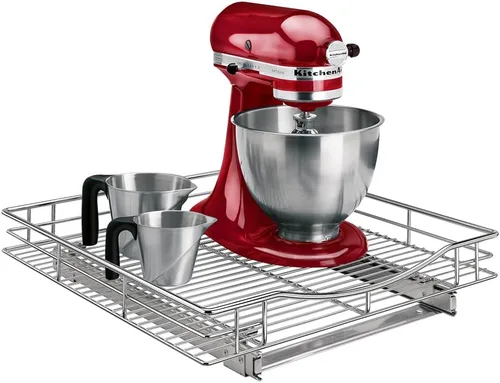 Vista 15 de LYNK PROFESSIONAL® Organizador de gabinete extraíble, cajones deslizantes de 11" x 18" para gabinetes de cocina - Estantes deslizantes extraíbles