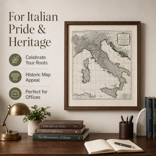 Vista 9 de 1794 Italy Map: Cartografía vintage para entusiastas de la antigüedad y aficionados a la historia - Póster topográfico de 11 x 14, exploración