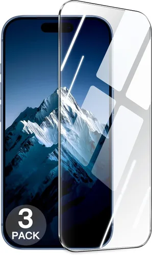Vista 16 de JETech 9H+ - Protector de pantalla inastillable para iPhone 15 Pro de 6.1 pulgadas, película de vidrio templado de grado militar con herramienta