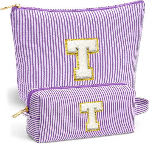 Vista 20 de Set de Bolsos de Maquillaje de Viaje - Bolso Inicial de Aseo de Viaje, Bolso de Cosméticos Portátil Bolso de Maquillaje de Viaje con Artículos Azul
