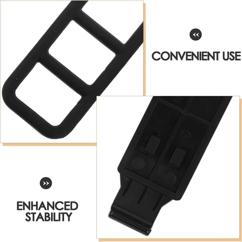 Vista 3 de Generic Kit de base de montaje para cámara de tablero de 4 piezas: hebilla de abrazadera y correas de sujeción para espejo retrovisor - Reemplazo
