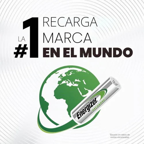 Vista 8 de Energizer pilas recargables, UNH15BP-4, AA, 1, 1