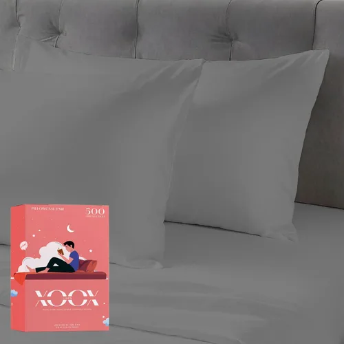 Vista 10 de XOOX Linen Juego de Sábanas de Algodón 100% Twin - Sábanas de Algodón de 500 Thread Count Tamaño Twin, Extra Suaves, Tejido Satén, Sábanas