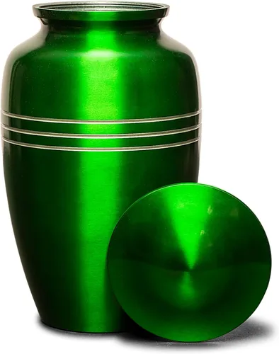 Vista 11 de Eternal Harmony Urna grande para cenizas, jarrón de cremación masculino y femenino para cenizas humanas, sello seguro y bolsa de terciopelo, jarrón