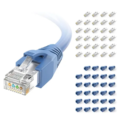 Vista 12 de VCELINK Conector de paso RJ45 CAT6A/7 con funda de alivio de tensión Negro
