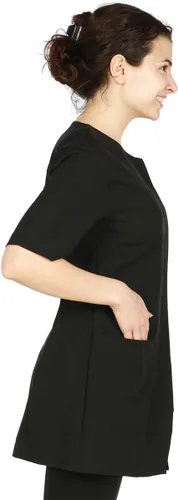 Vista 5 de Cathy - Bata de salón profesional, chaqueta de estilista, uniforme de cosmetología