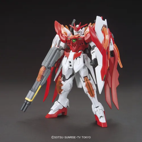 Vista 2 de Bandai Hobby HGBF Wing Gundam Zero Flame (honoo) Modelo "Gundam construir luchadores Kit, 1/144 Escala